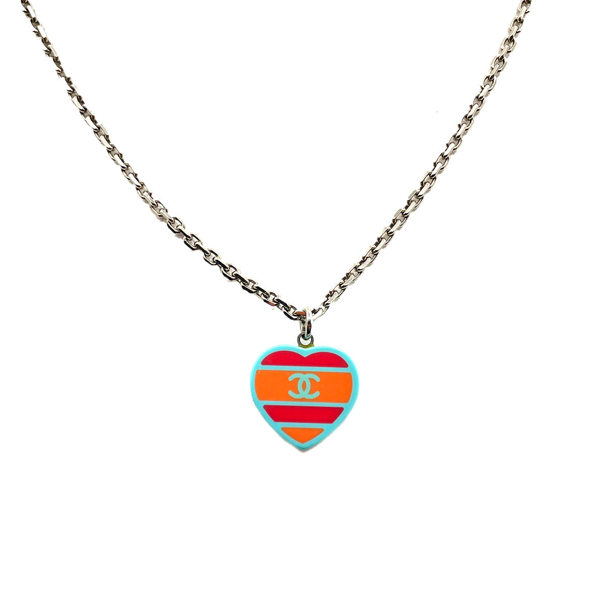 CHANEL NECKLACE HEART MOTIF COCOMARK ACCESSORY 05C 90263064