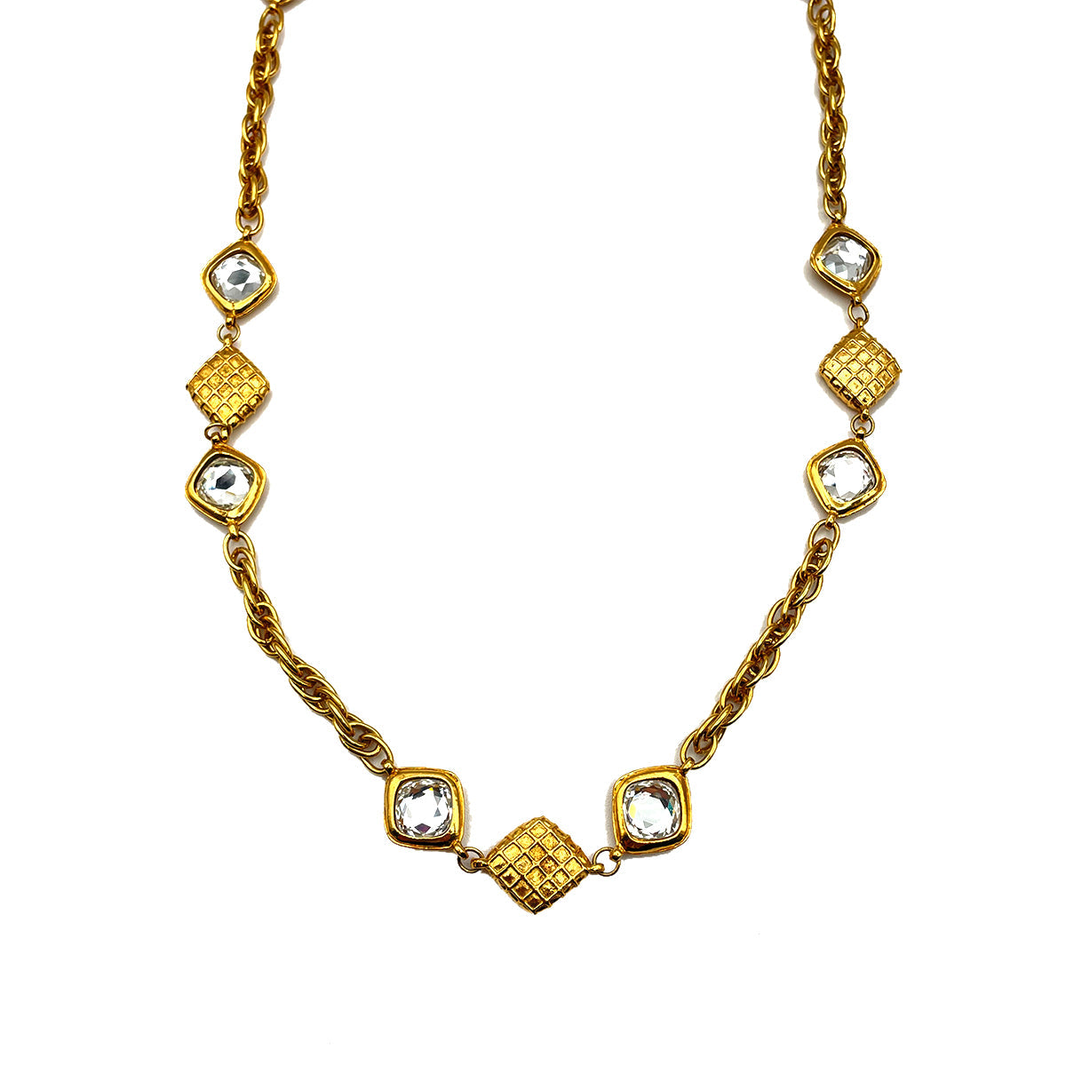 CHANEL VINTAGE NECKLACE COLOR STONE ACCESSORY 90263069