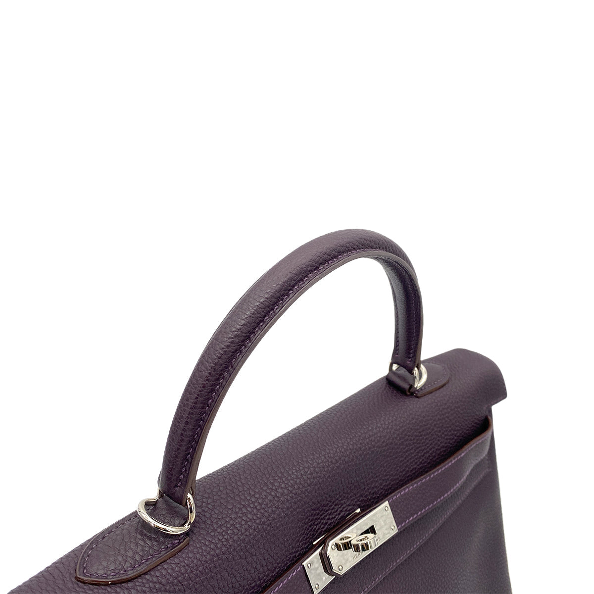 HERMES KELLY 35 RETOURNE RAISIN TOGO HAND SHOULDER BAG □L SHW 90263089