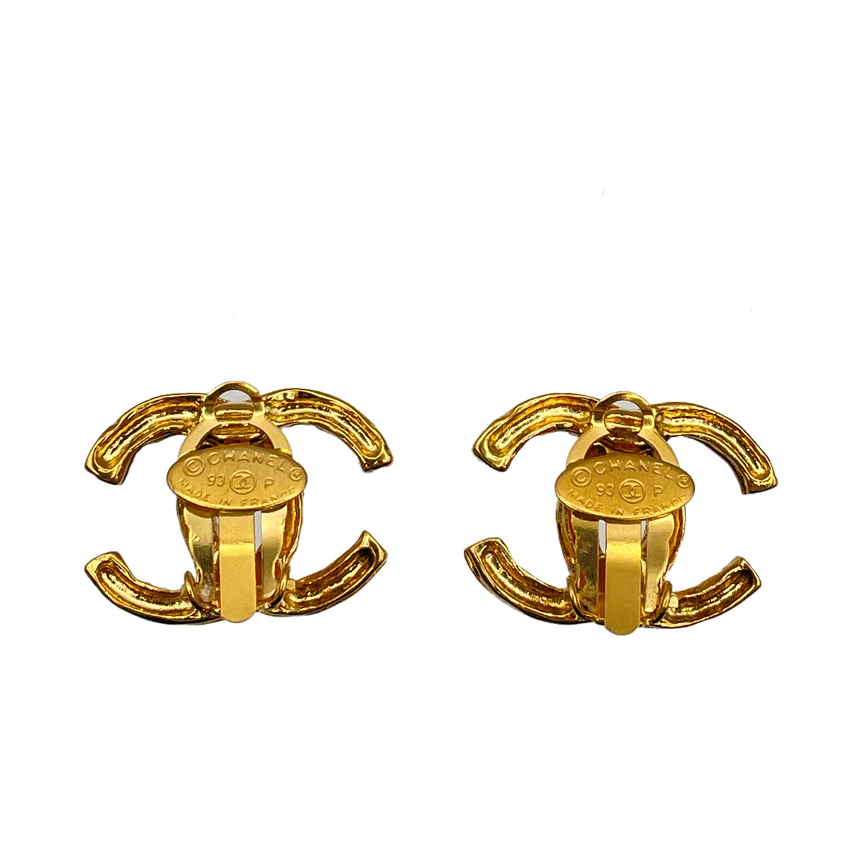 CHANEL VINTAGE EARRINGS COCOMARK ACCESSOR 93P 90263178