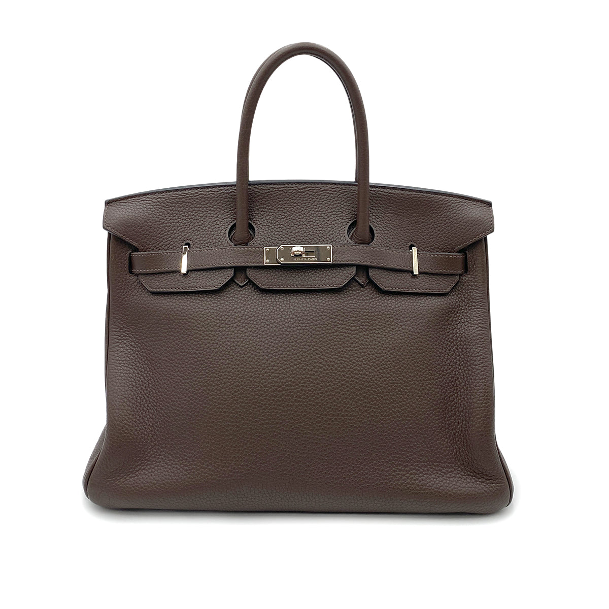 HERMES BIRKIN 35 CAFE TAURILLON CLEMENCE HAND BAG □M SHW 90264349