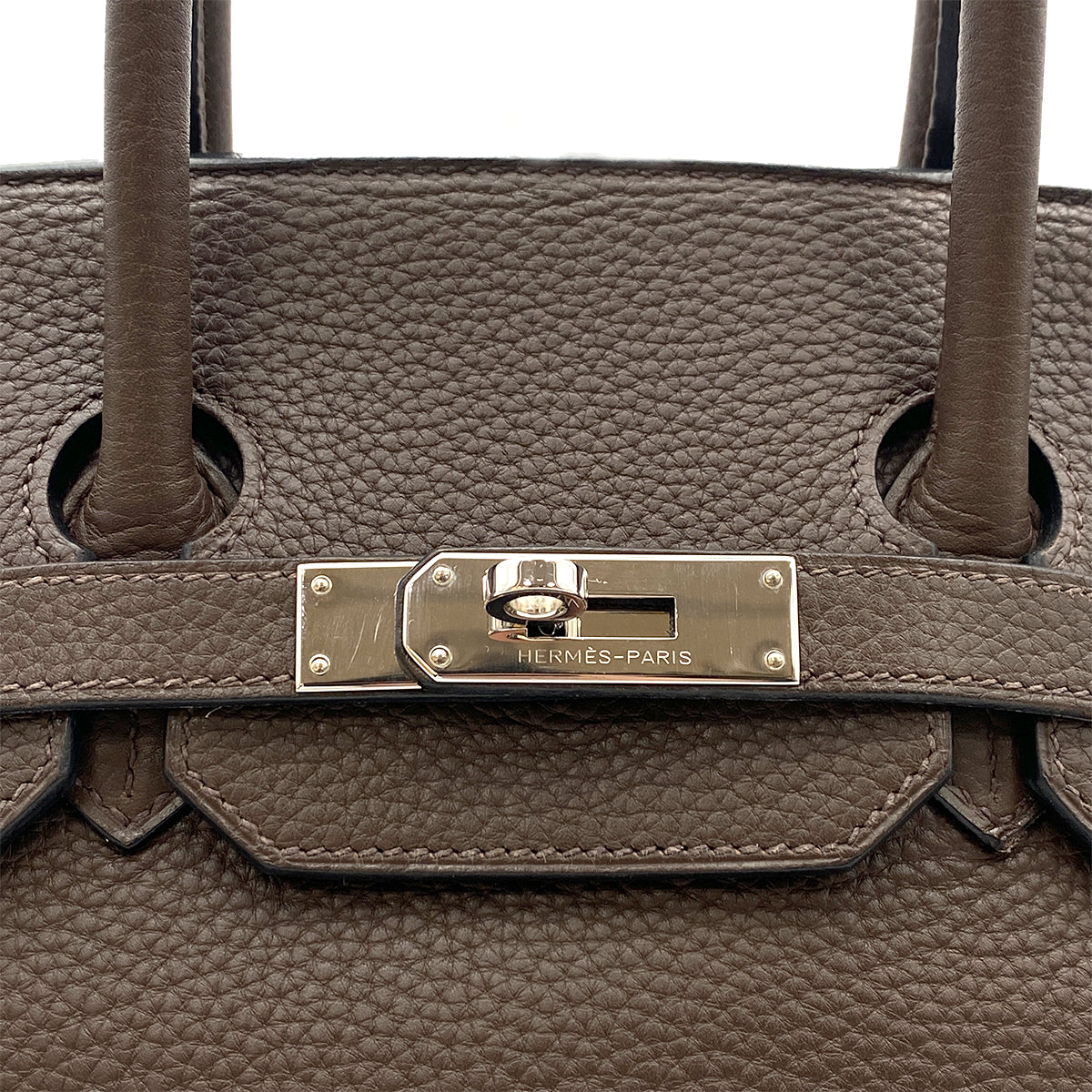 HERMES BIRKIN 35 CAFE TAURILLON CLEMENCE HAND BAG □M SHW 90264349