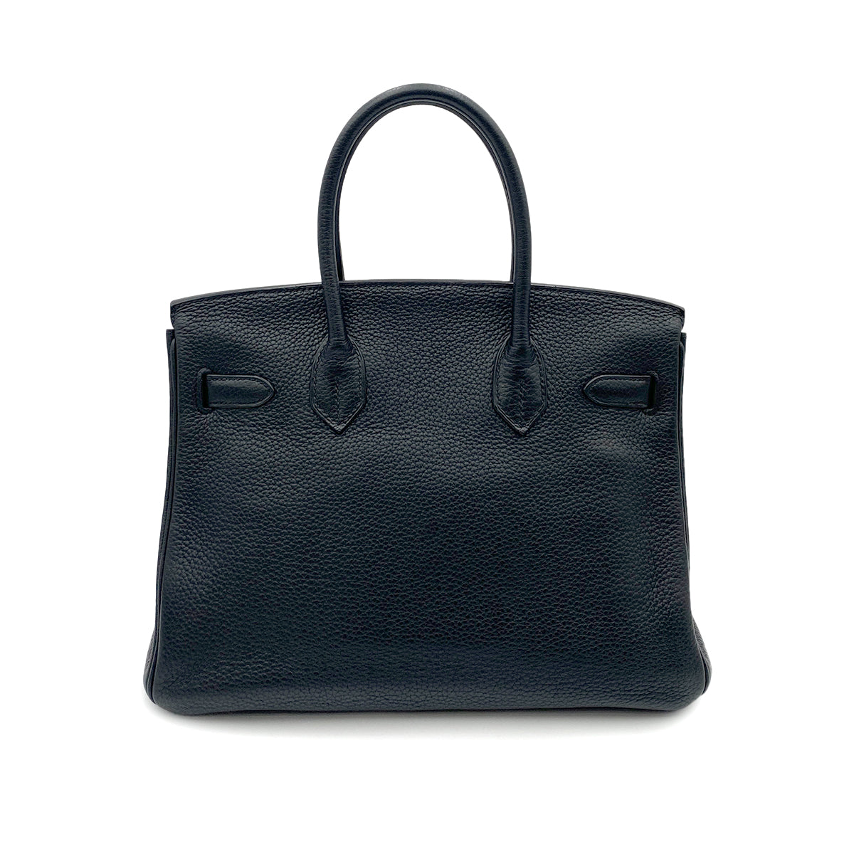 HERMES BIRKIN 30 BLACK TAURILLON CLEMENCE HAND BAG □M SHW 90264497