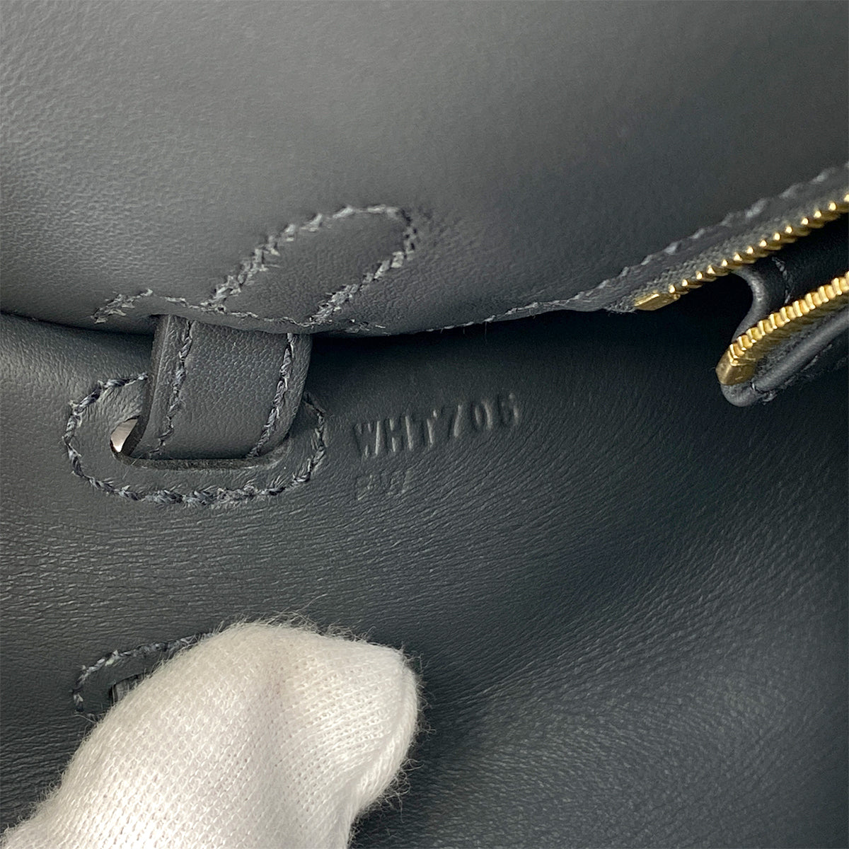 HERMES KELLY 25 SELLIER GRIS MISTY SWIFT TOILE H HAND SHOULDER BAG W GHW 90264530