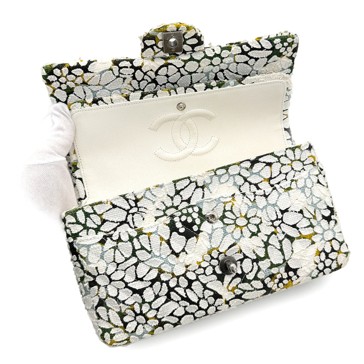 CHANEL CHAIN SHOULDER BAG MULTICOLOR TWEED 90269064