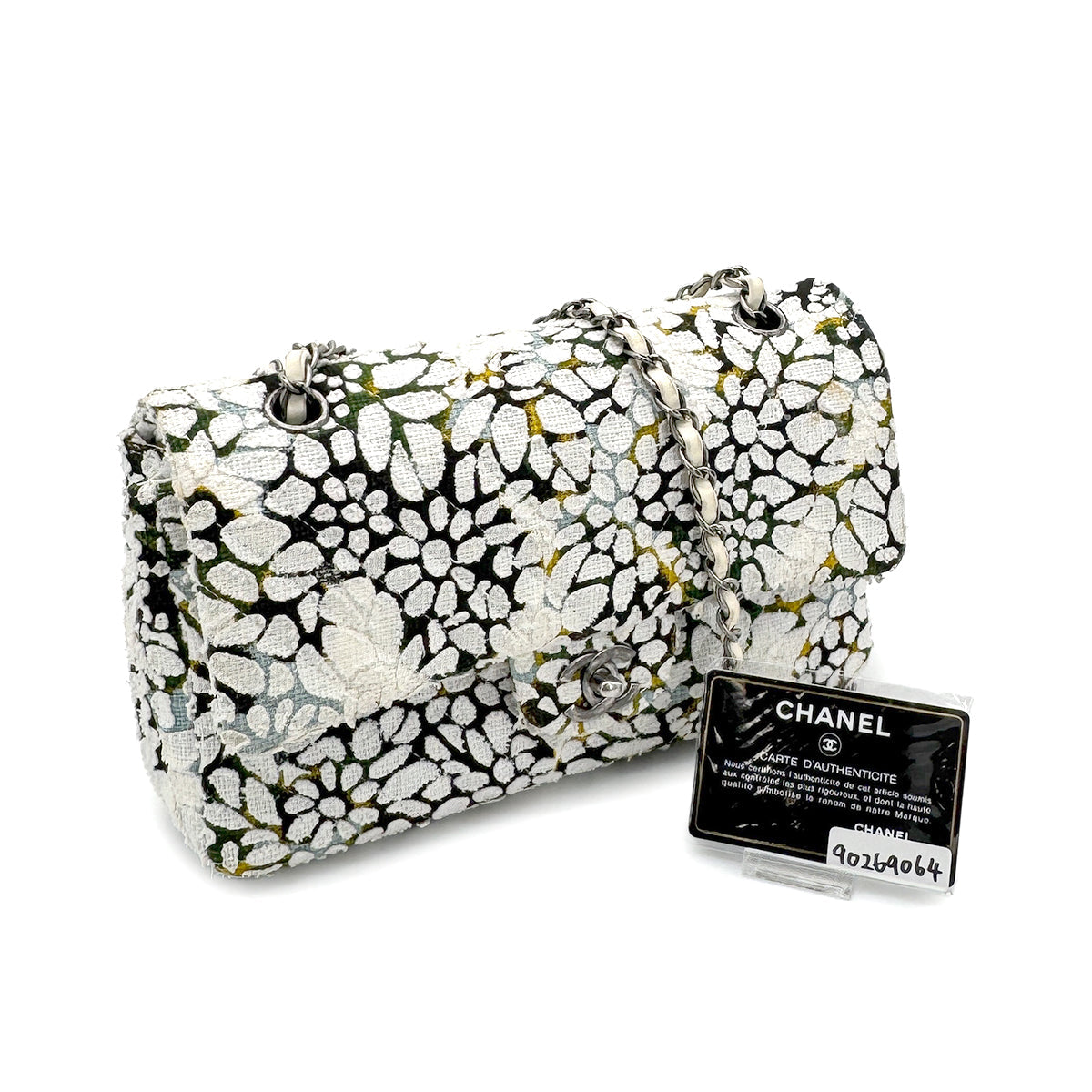 CHANEL CHAIN SHOULDER BAG MULTICOLOR TWEED 90269064