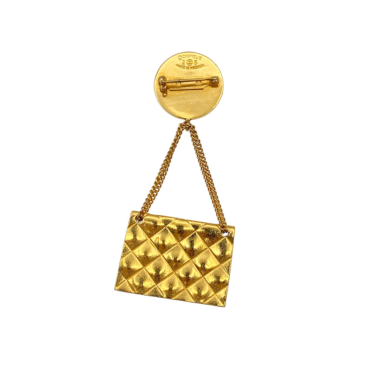 CHANEL VINTAGE BROOCH COCOMARK MATELASSE BAG MOTIF ACCESSORY 25 90271867