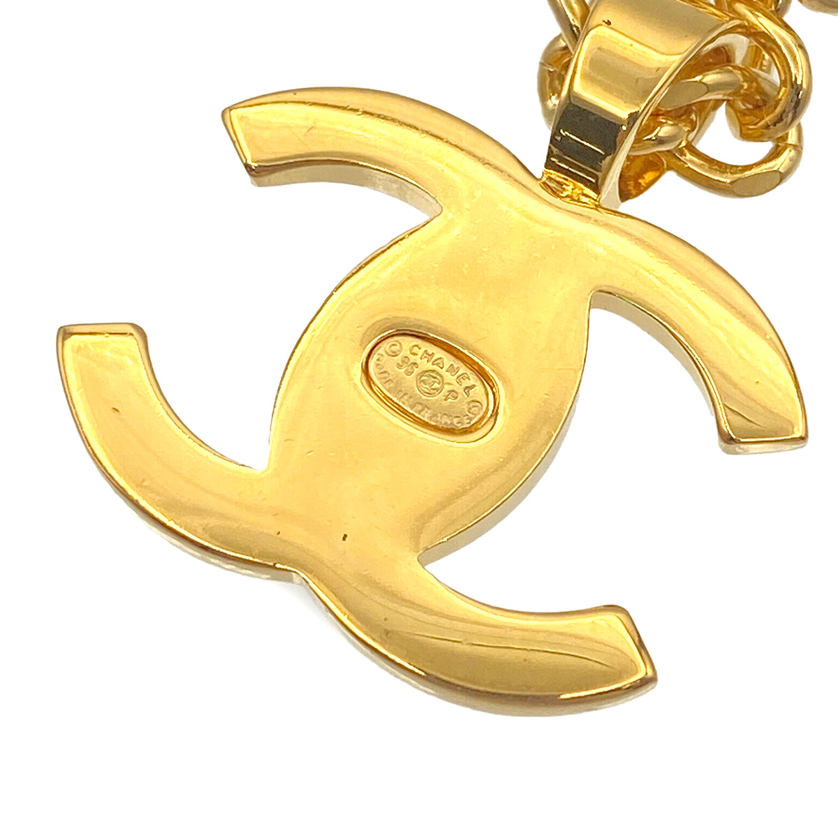 CHANEL VINTAGE NECKLACE COCOMARK TURNLOCK ACCESSORY 96P 90271948