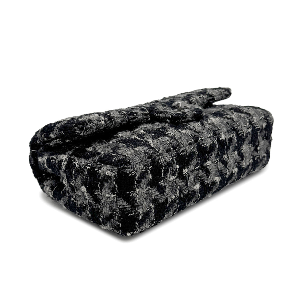 CHANEL MATELASSE CHAIN SHOULDER BAG BLACK TWEED 90272809