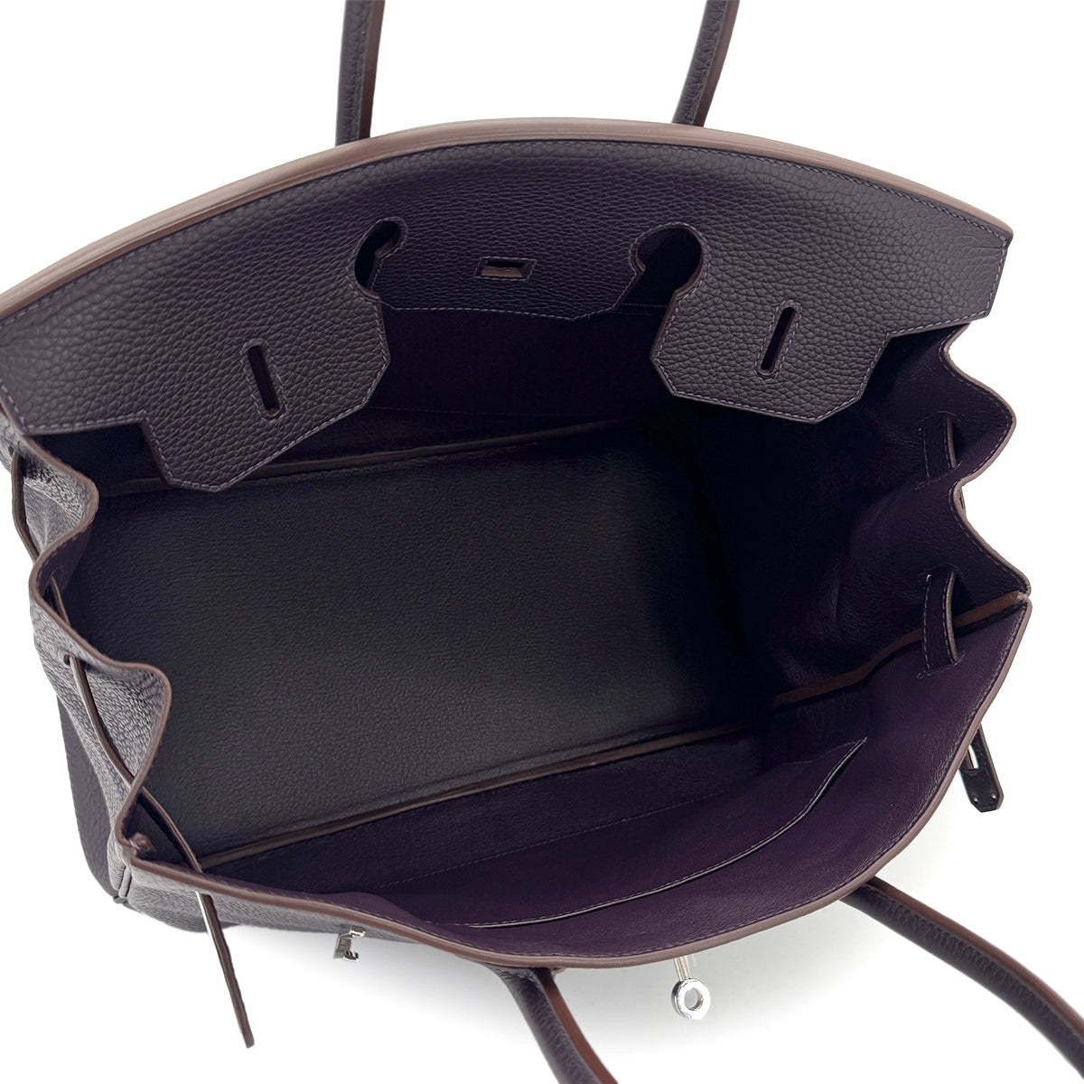 HERMES BIRKIN 35 RAISIN TOGO HAND BAG □P SHW 90272810