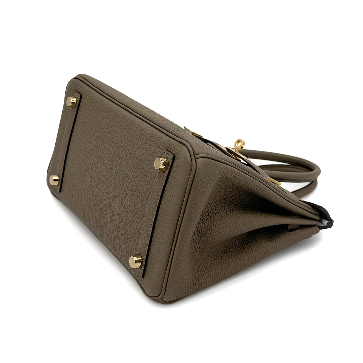 HERMES BIRKIN 25 VERSO TOUNDRA GRIS PERLE TOGO HAND BAG W GHW 90273375