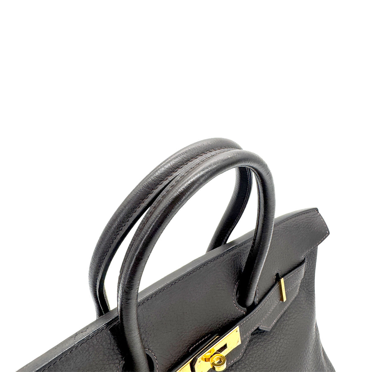 HERMES BIRKIN 35 BROWN TAURILLON CLEMENCE HAND BAG ▢F 90274060