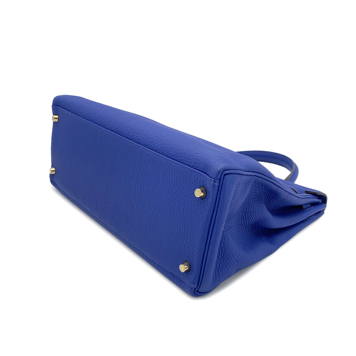HERMES KELLY 35 RETOURNE BLUE ELECTRIC TOGO □O GHW 90274406