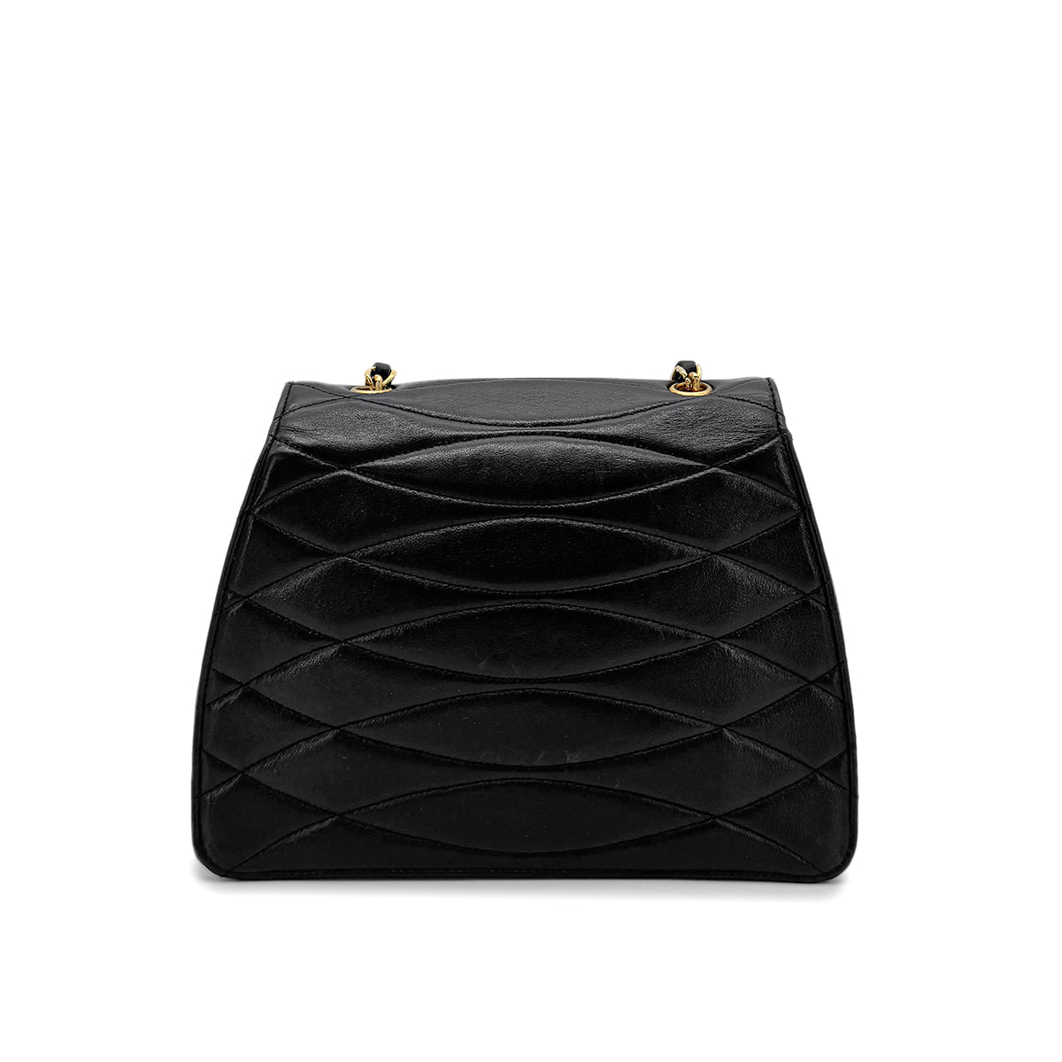 CHANEL VINTAGE COCOMARK CHAIN SHOULDER BAG BLACK LAMB SKIN 90275138 - PURPOSE