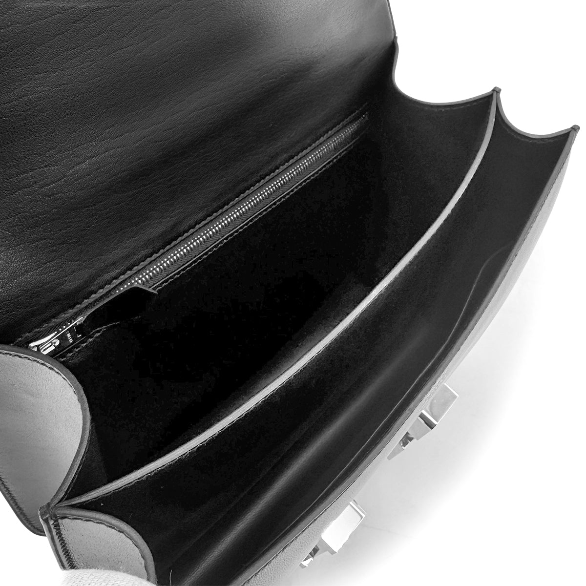 HERMES CONSTANCE 24 BLACK BOXCALF SHOULDER BAG □H SHW 90275780