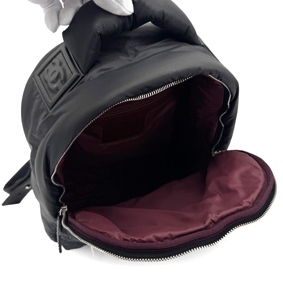 CHANEL COCO COCOON BACK PACK BLACK NYLON 90275917