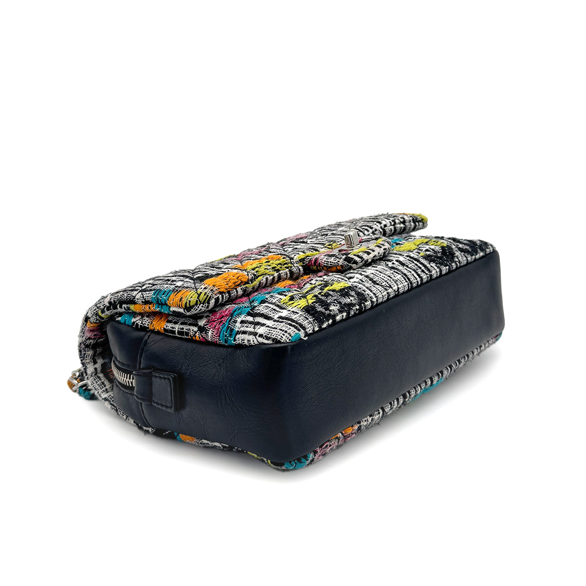 CHANEL MATELASSE CHAIN SHOULDER BAG MULTICOLOR TWEED 90276770