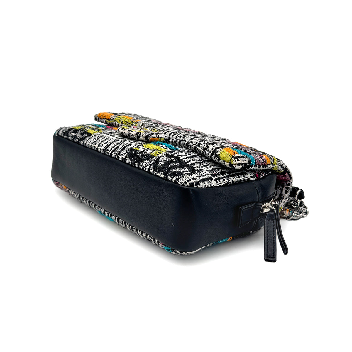 CHANEL MATELASSE CHAIN SHOULDER BAG MULTICOLOR TWEED 90276770