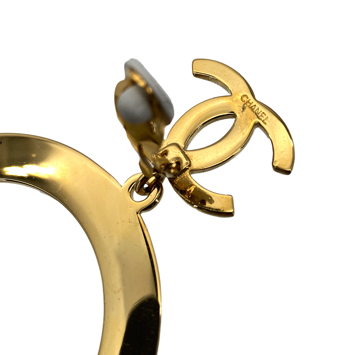 CHANEL VINTAGE EARRINGS COCOMARK GOLD ACCESSORY 90278540