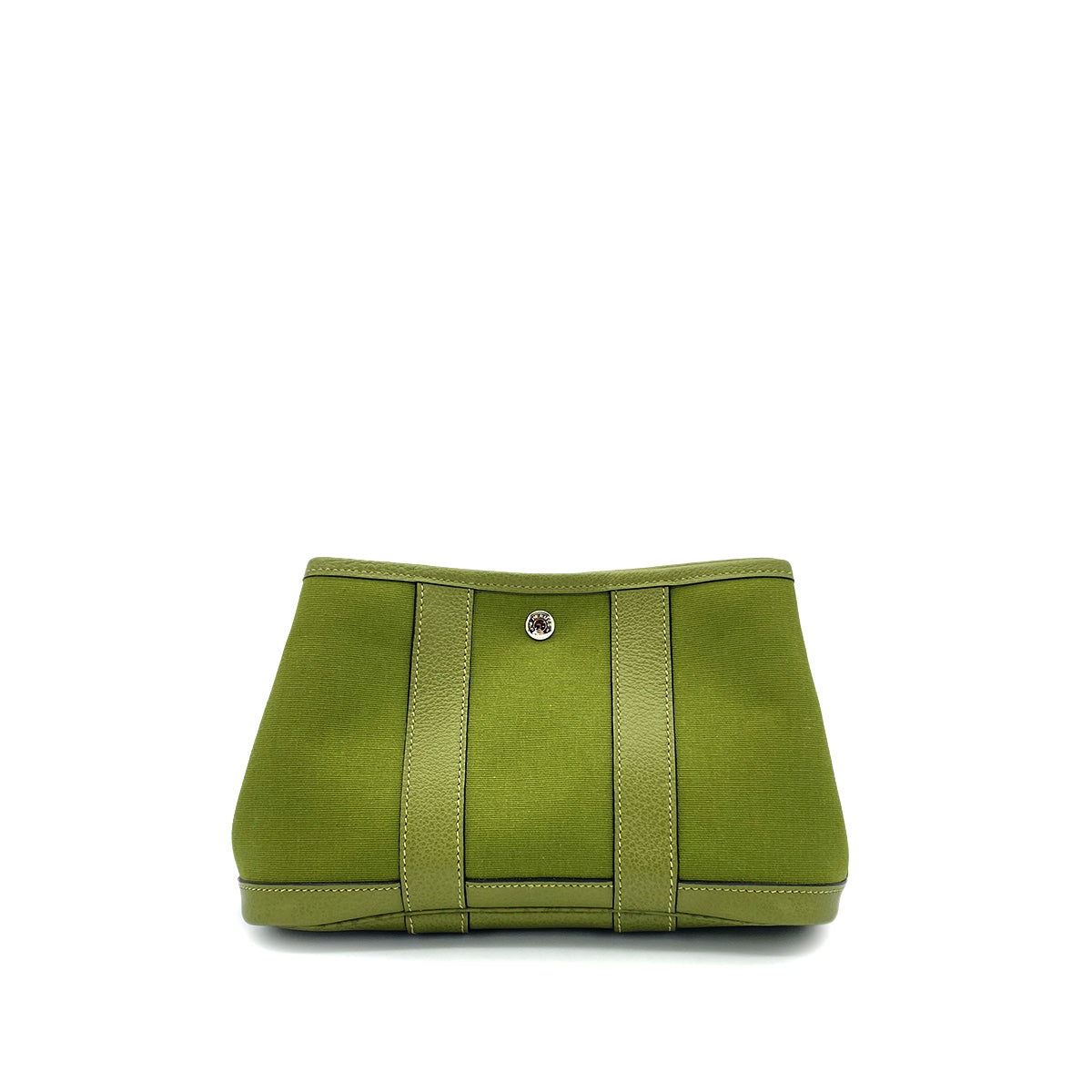 HERMES GARDEN PARTY TTPM VERT ANIS TOILE OFFICIER PORCH □J 90280291