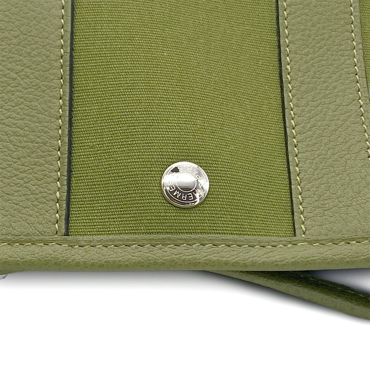 HERMES GARDEN PARTY TTPM VERT ANIS TOILE OFFICIER PORCH □J 90280291