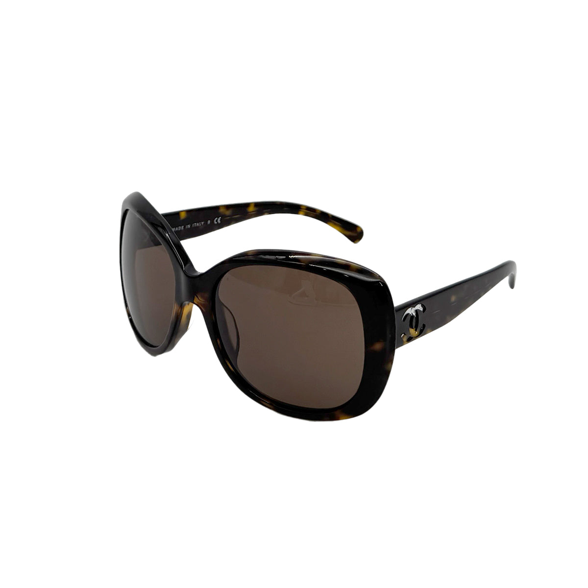 CHANEL VINTAGE SUNGLASSES COCOMARK TORTOISESHELL BROWN EYEWEAR 90280313