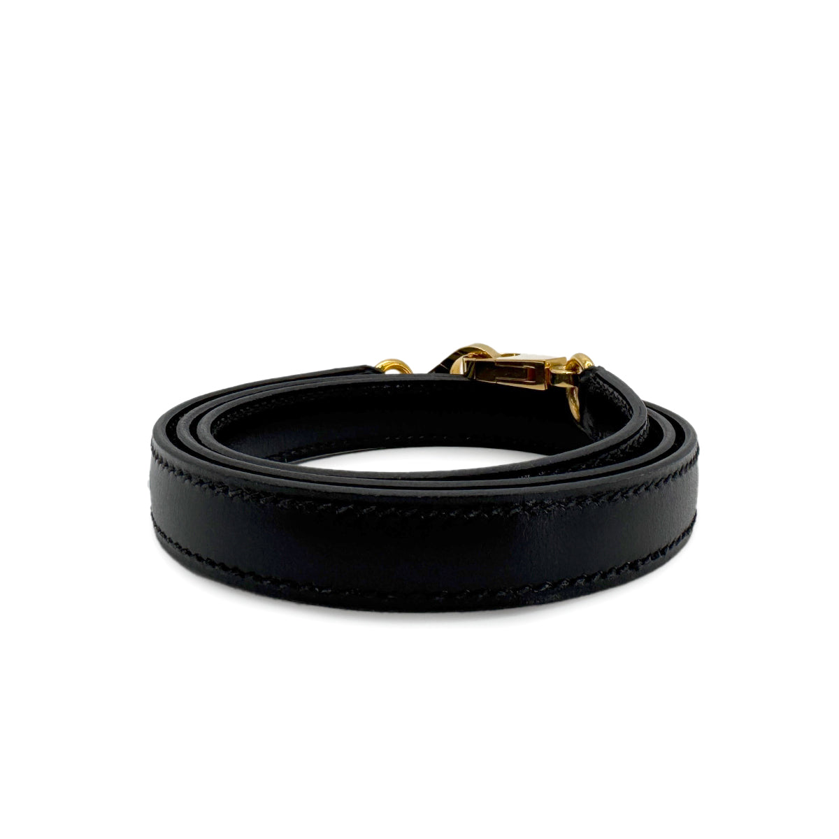 HERMES KELLY BLACK BOXCALF HAND SHOULDER BAG STRAP GHW 90280453