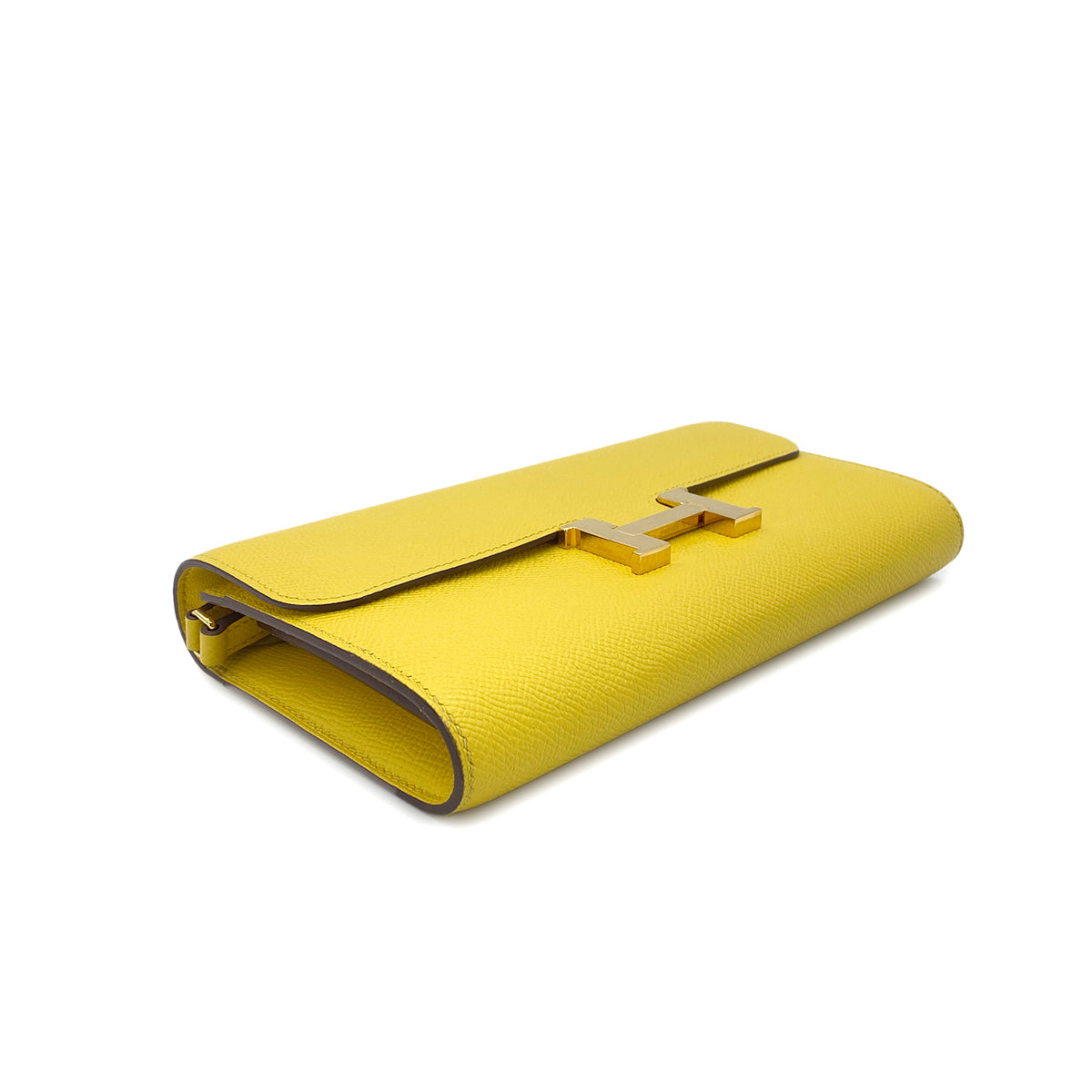 HERMES CONSTANCE LONG TO GO JAUNE DE NAPLES VEAU EPSOM SHOULDER BAG B GHW 90280494