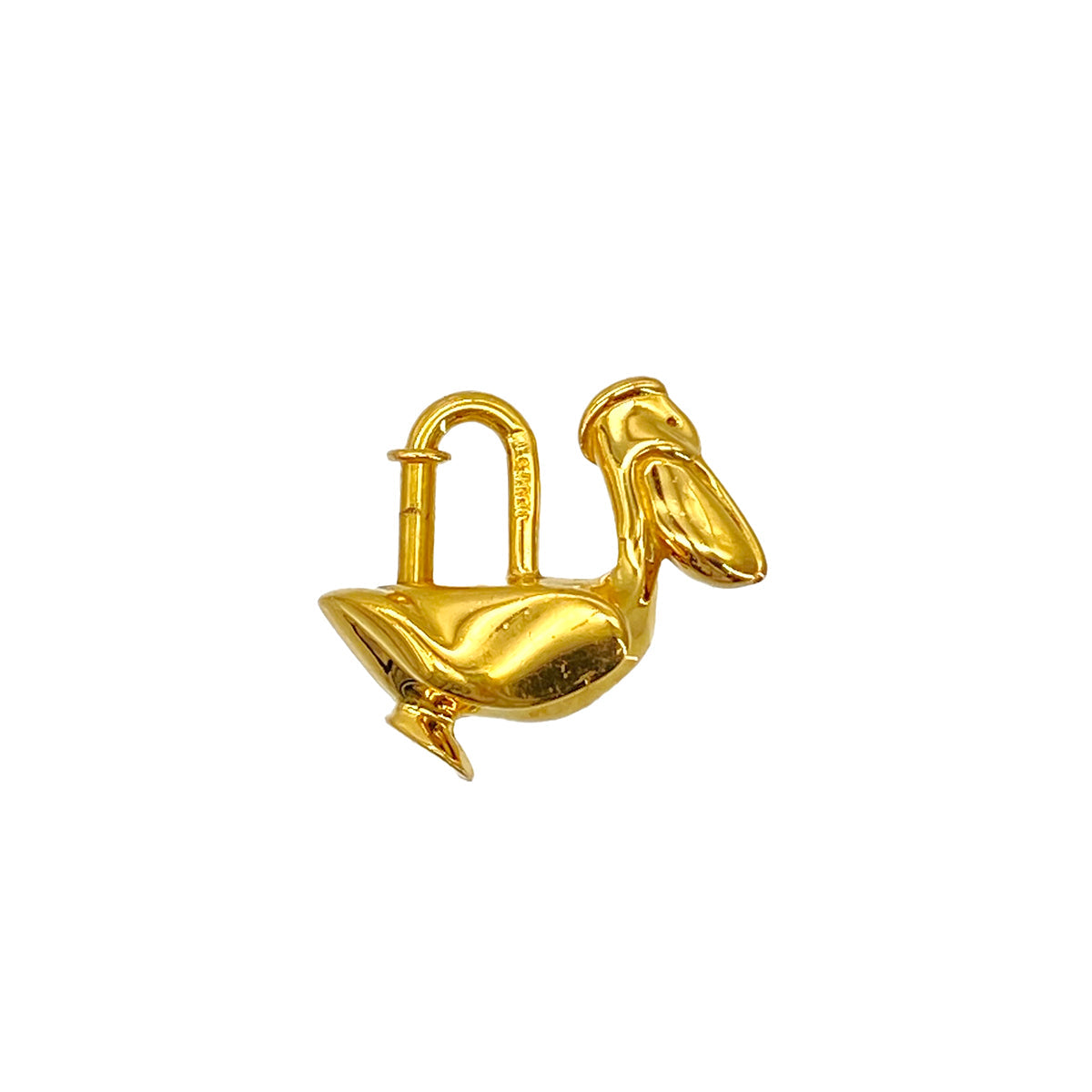 HERMES CADENA CHARM PELICAN 1992 DE LA MER GOLD ACCESSORY 90281532