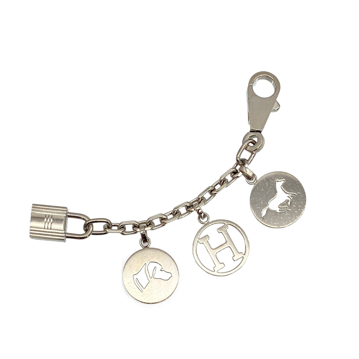 HERMES BAG CHARM AMULET 4 SILVER ACCESSORY 90283129