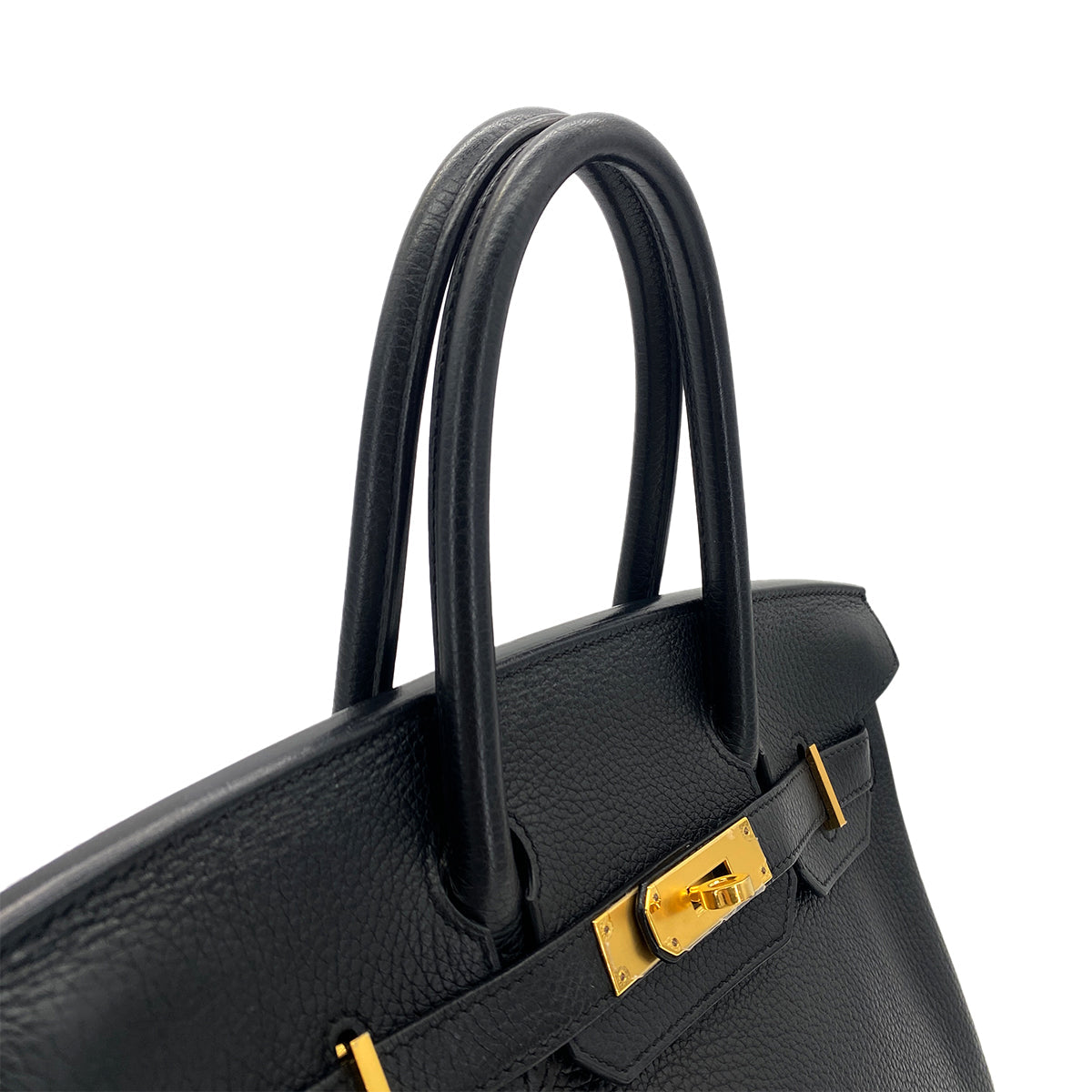 HERMES BIRKIN 30 BLACK TAURILLON CLEMENCE HAND BAG A GHW 90283975