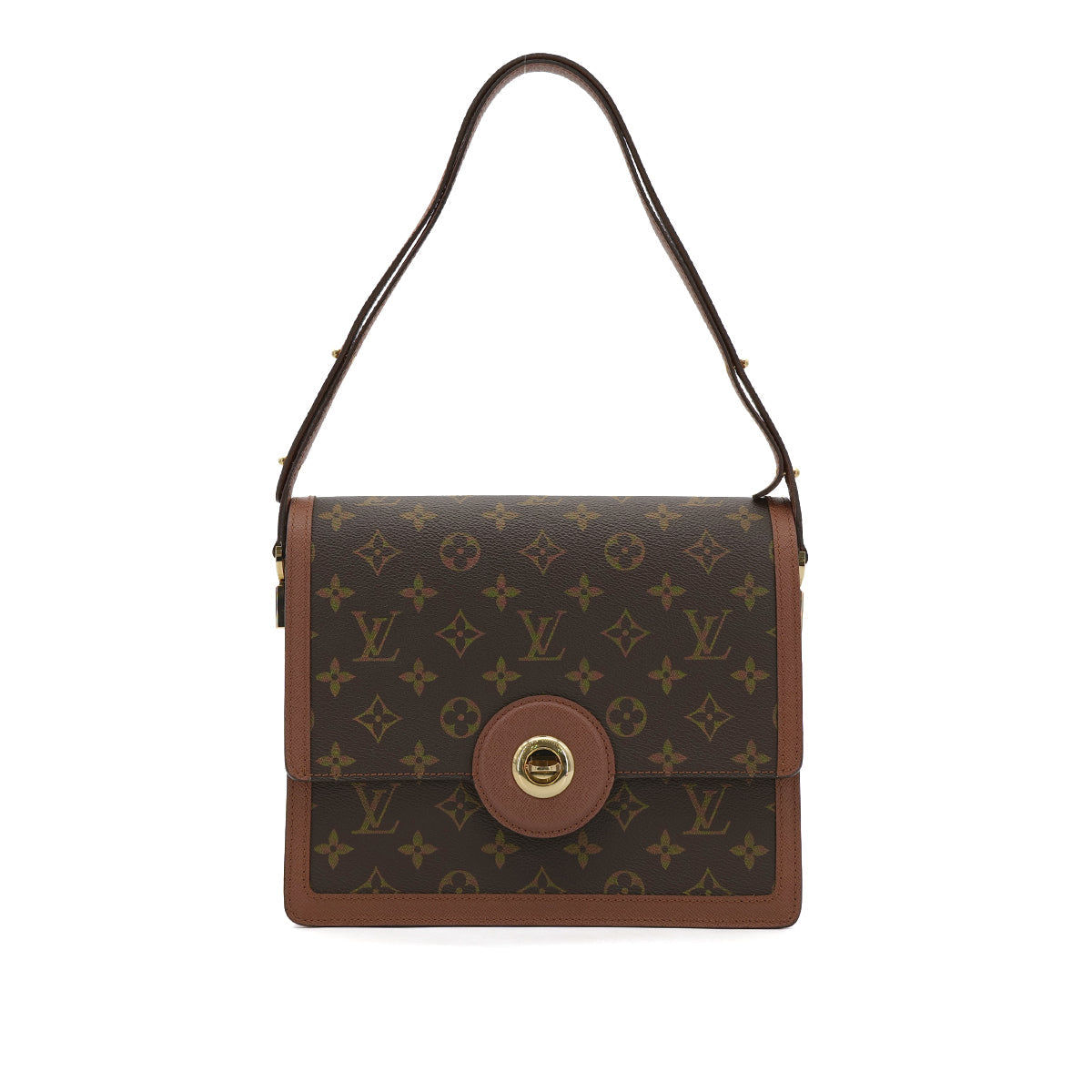 LOUIS VUITTON MONOGRAM RASPAIL SHOULDER BAG BROWN M51372 90287347