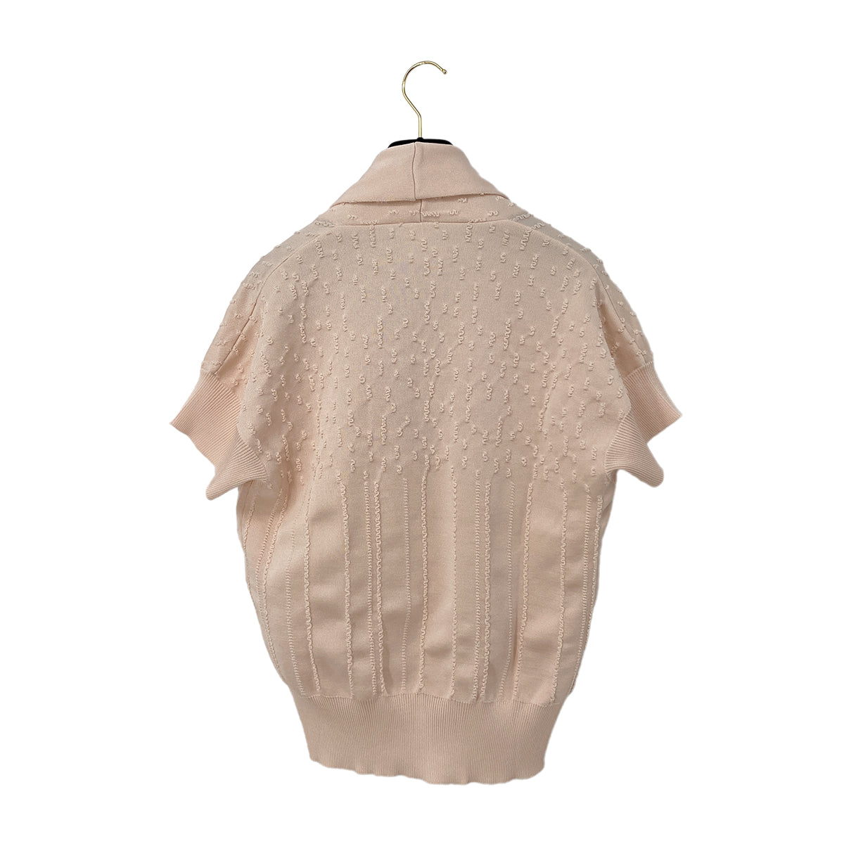 CHANEL COCO FAUX PEARL BUTTON CARDIGAN PINK RAYON 40 P43 RTW 90287724 - PURPOSE