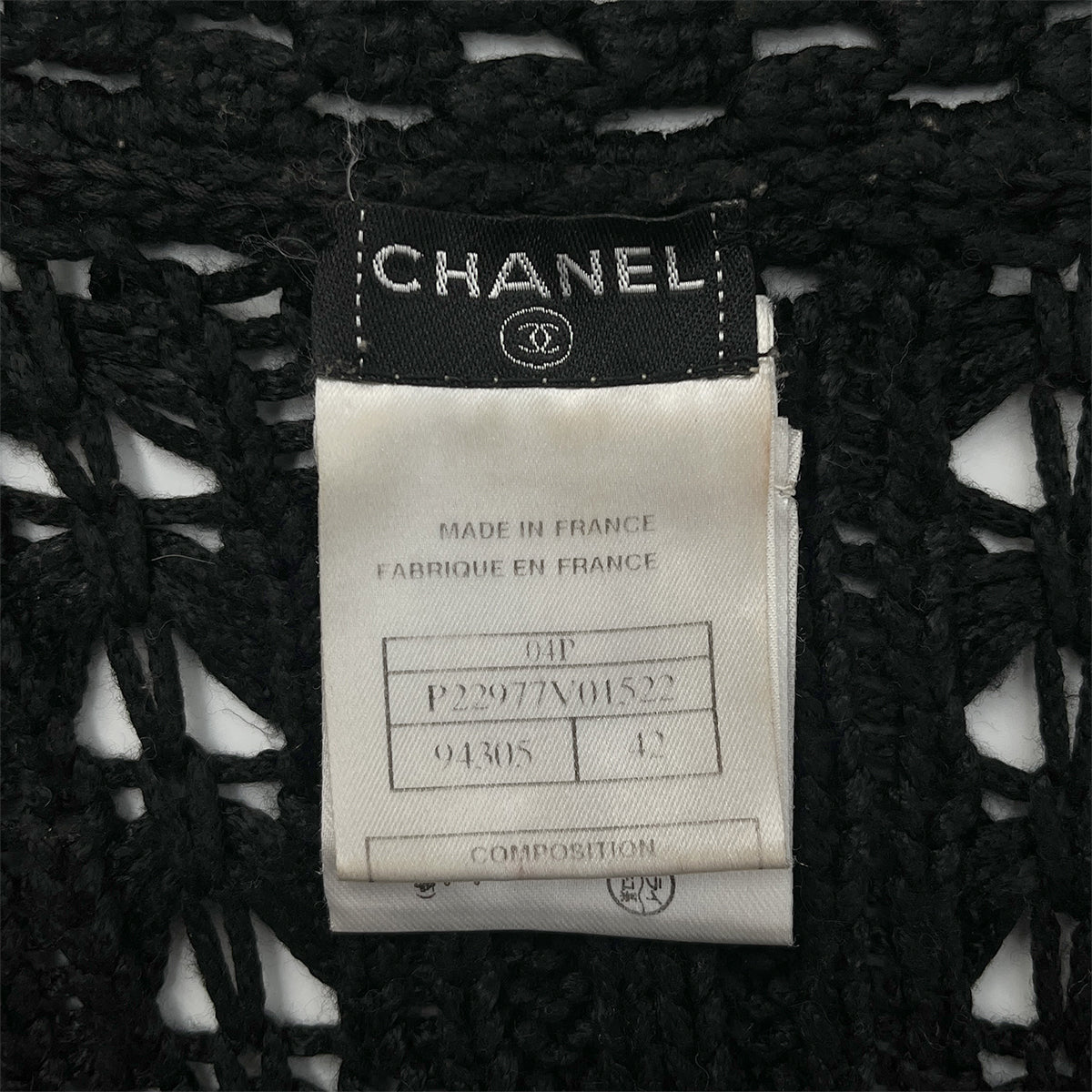 CHANEL RACE CARDIGAN BLACK RAYON 42 04P RTW 90288501 - PURPOSE