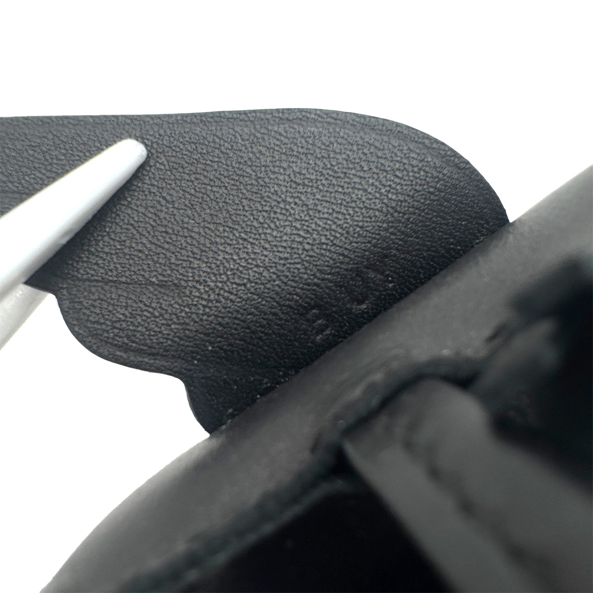 HERMES BAG CHARM RODEO PM SO BLACK AGNEAU MILO B 90292051