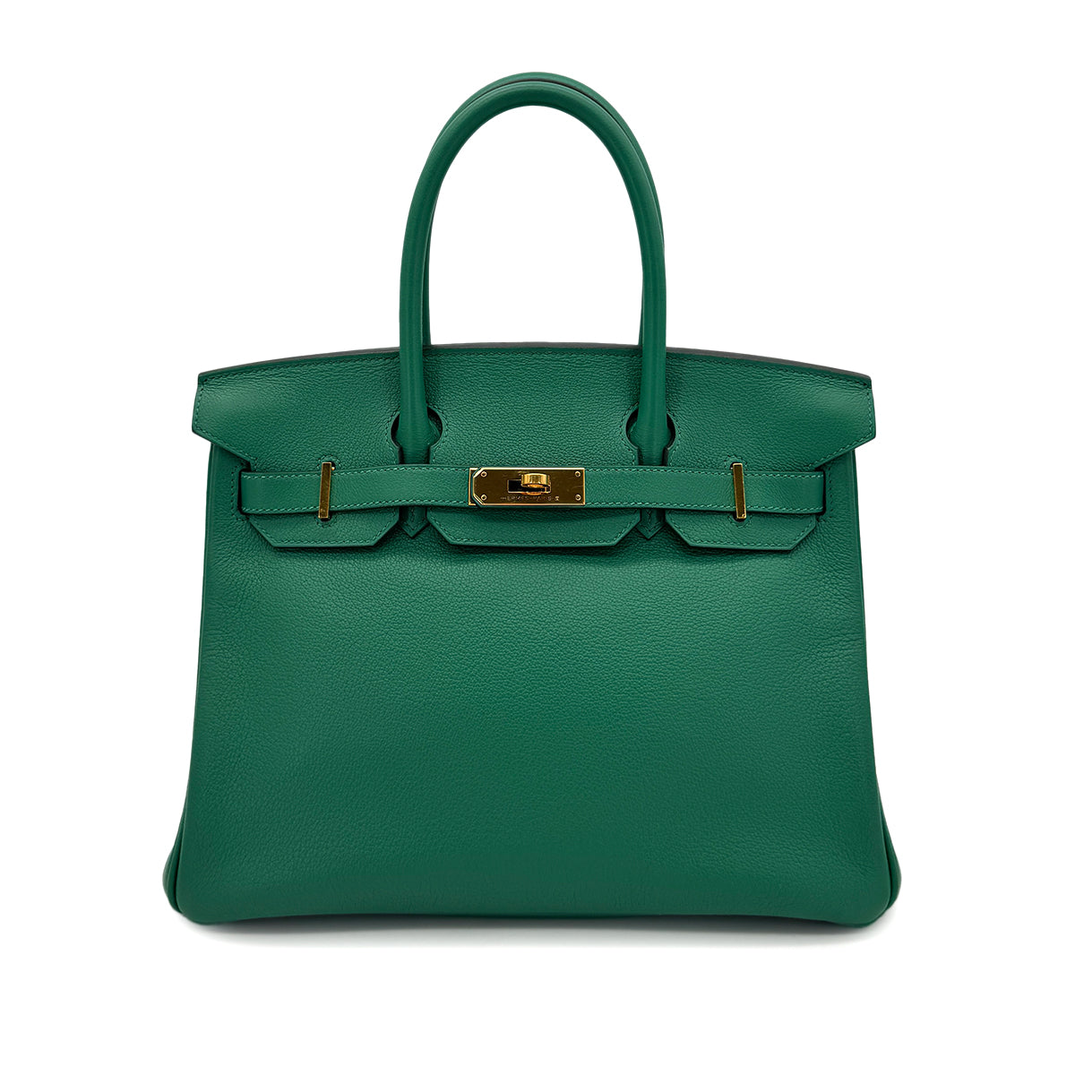 HERMES BIRKIN 30 VERT VERTIGO EVERCOLOR HAND BAG C GHW 90292866