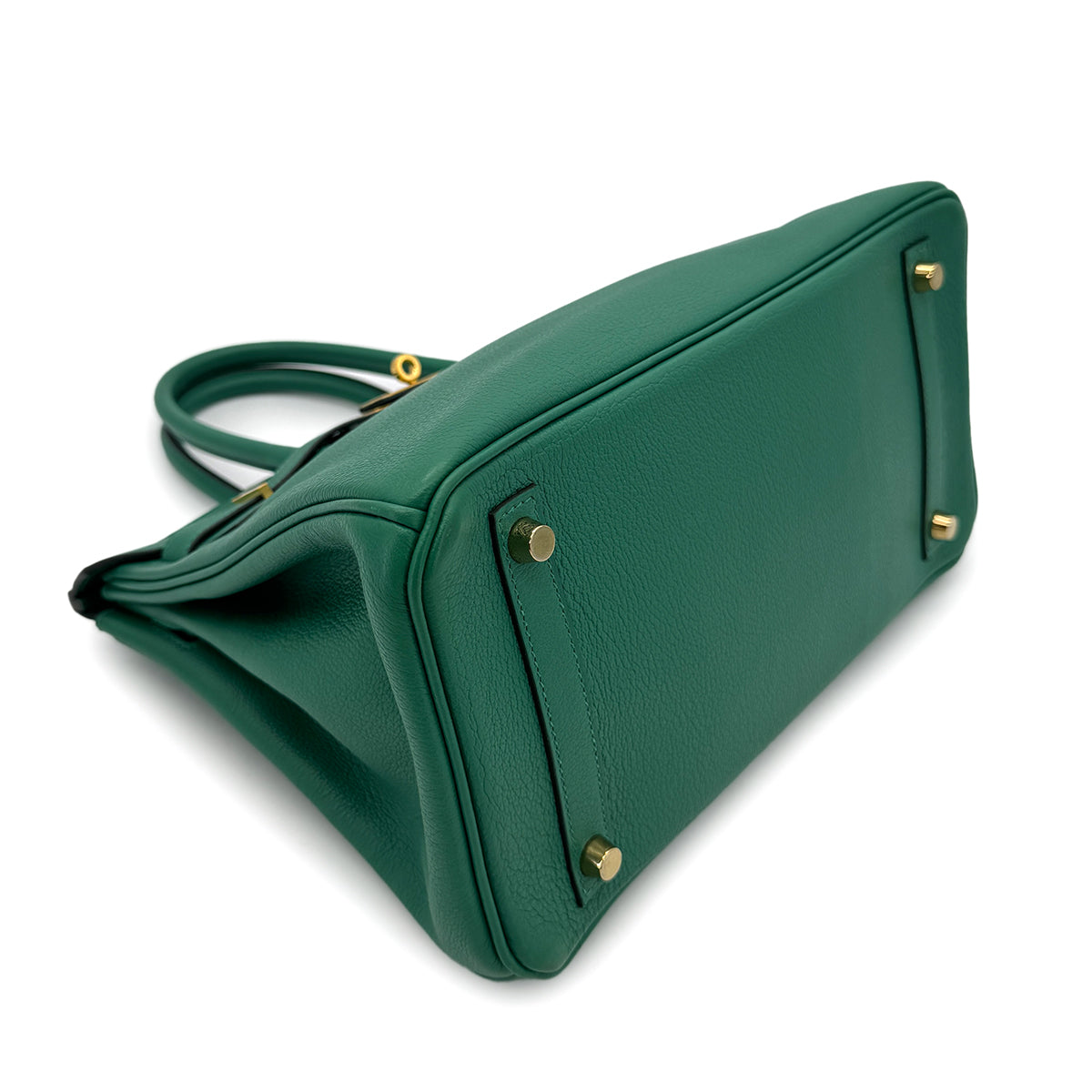 HERMES BIRKIN 30 VERT VERTIGO EVERCOLOR HAND BAG C GHW 90292866