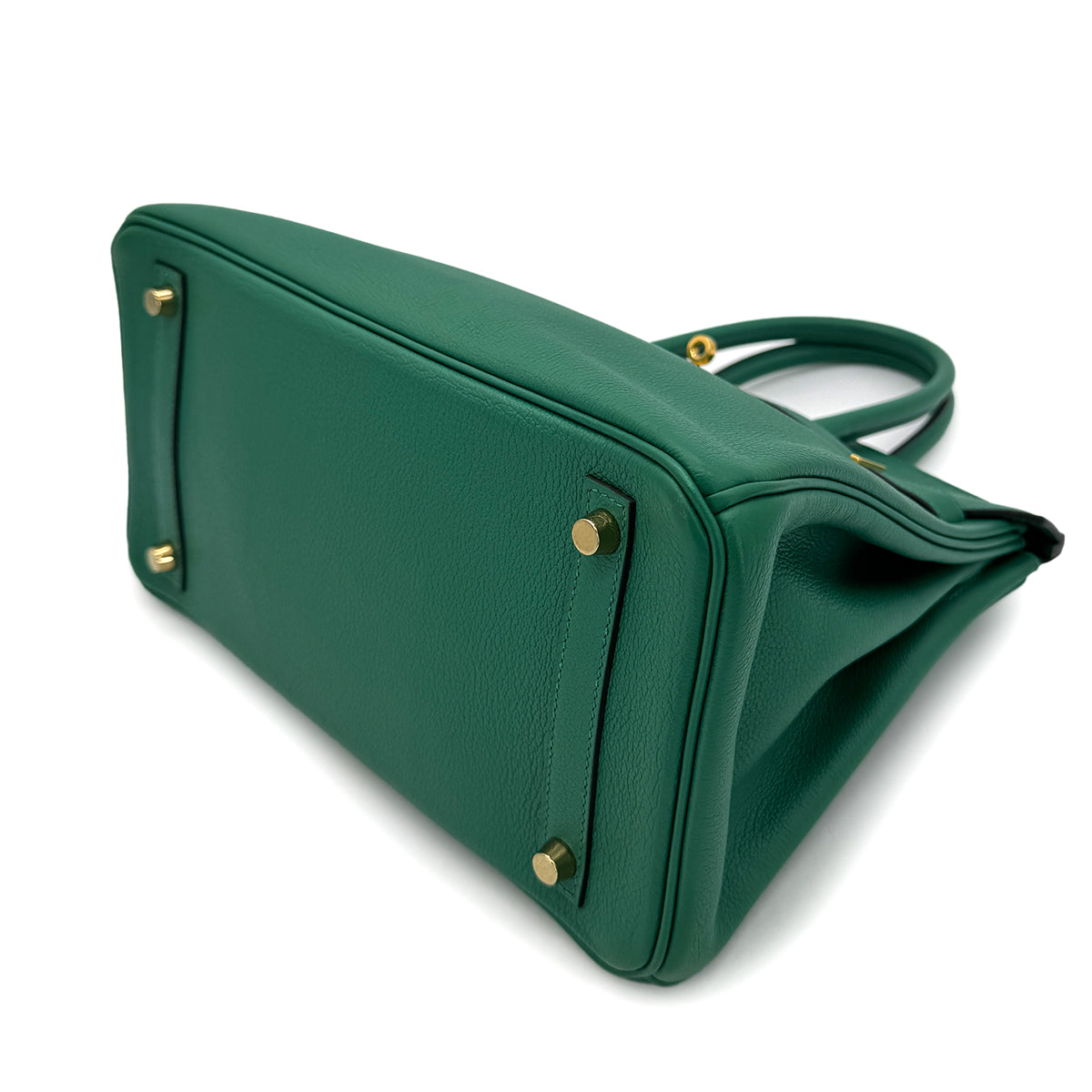 HERMES BIRKIN 30 VERT VERTIGO EVERCOLOR HAND BAG C GHW 90292866