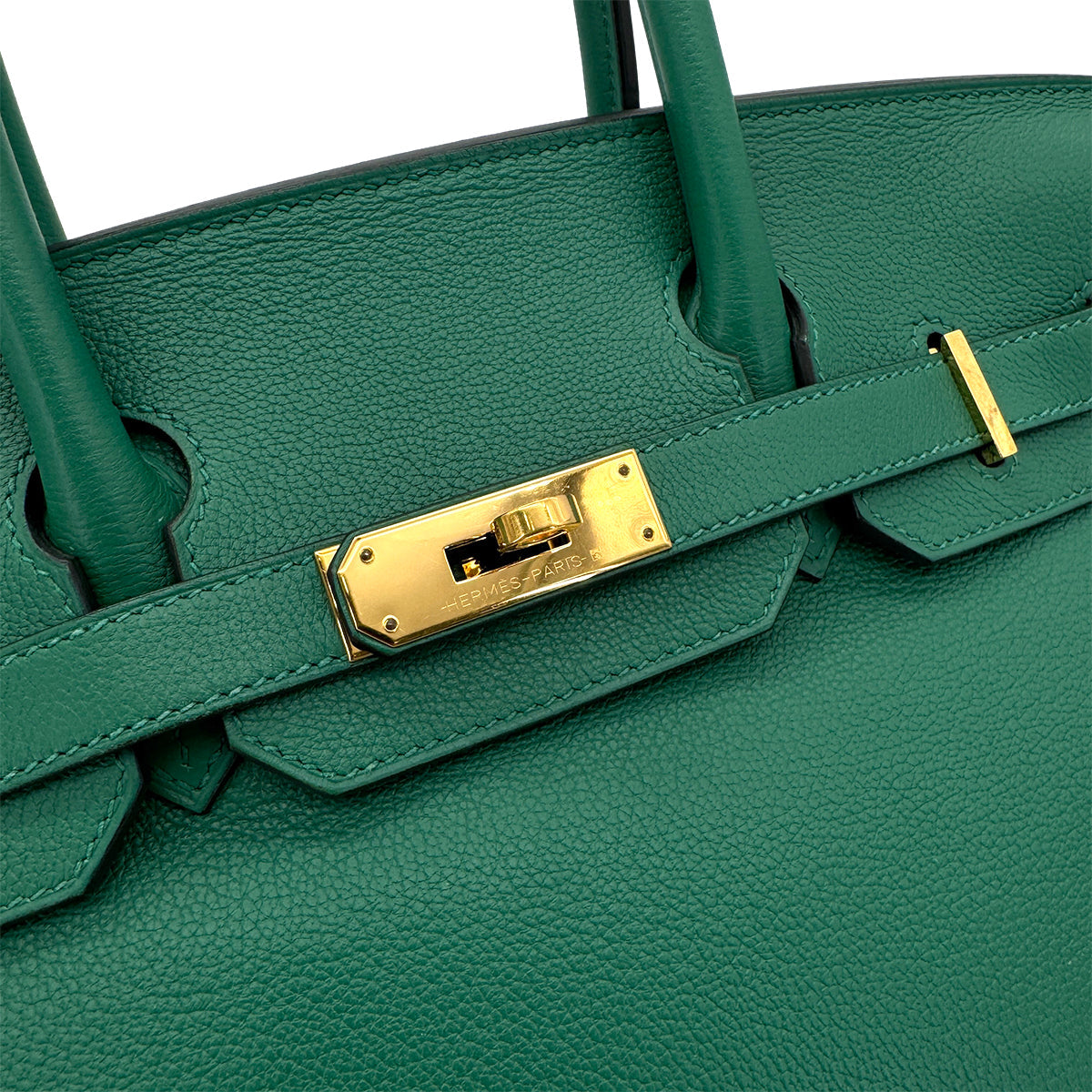HERMES BIRKIN 30 VERT VERTIGO EVERCOLOR HAND BAG C GHW 90292866