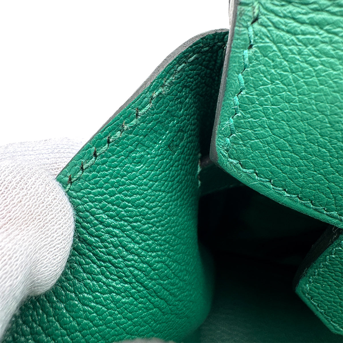 HERMES BIRKIN 30 VERT VERTIGO EVERCOLOR HAND BAG C GHW 90292866