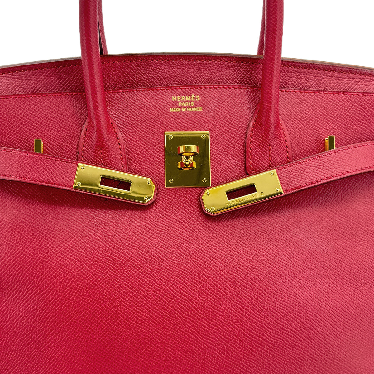 HERMES BIRKIN 30 ROUGE VIF COUCHVEL HAND BAG □D GHW 90293010