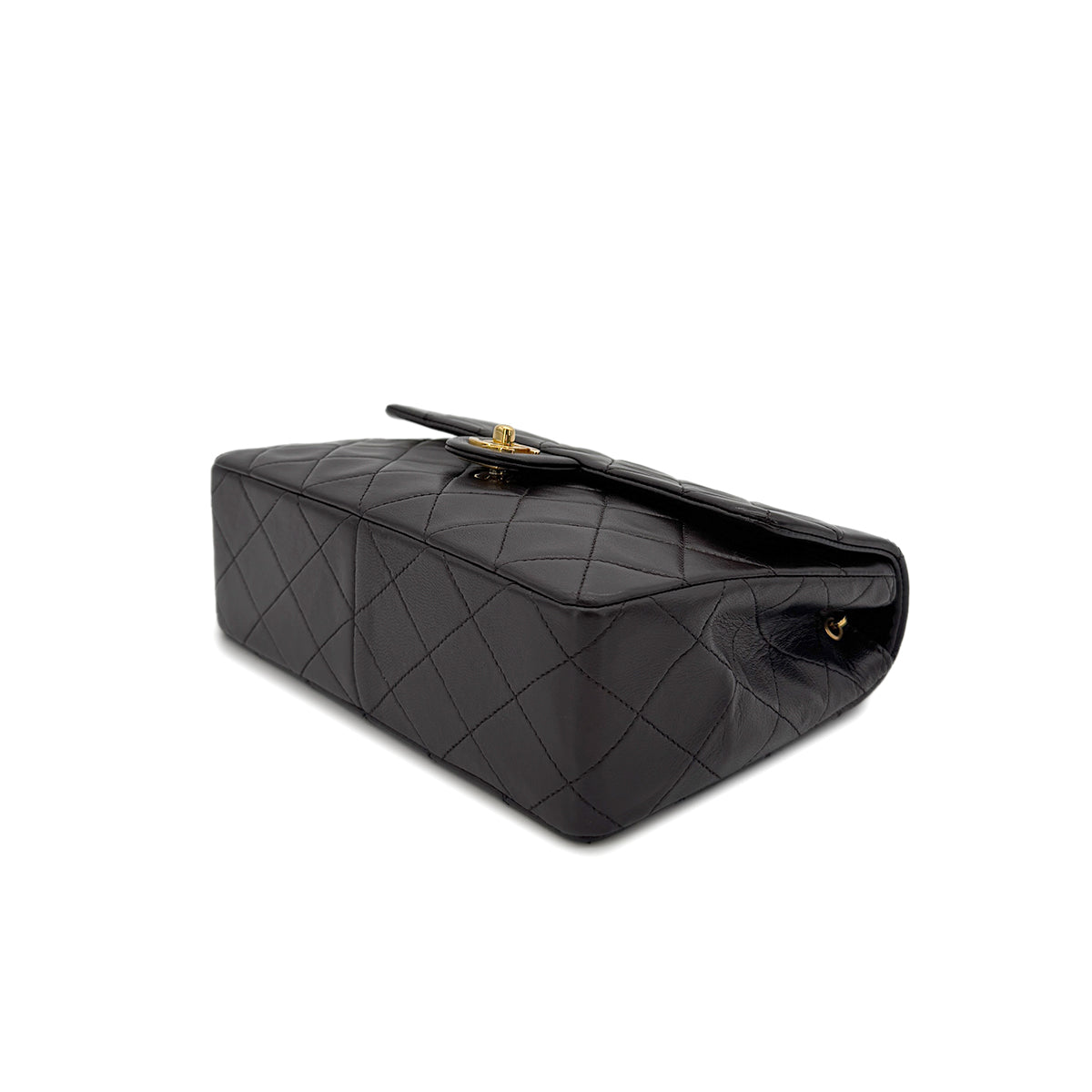 CHANEL VINTAGE MINI MATELASSE 20 CHAIN SHOULDER BAG BROWN LAMB SKIN 90292735