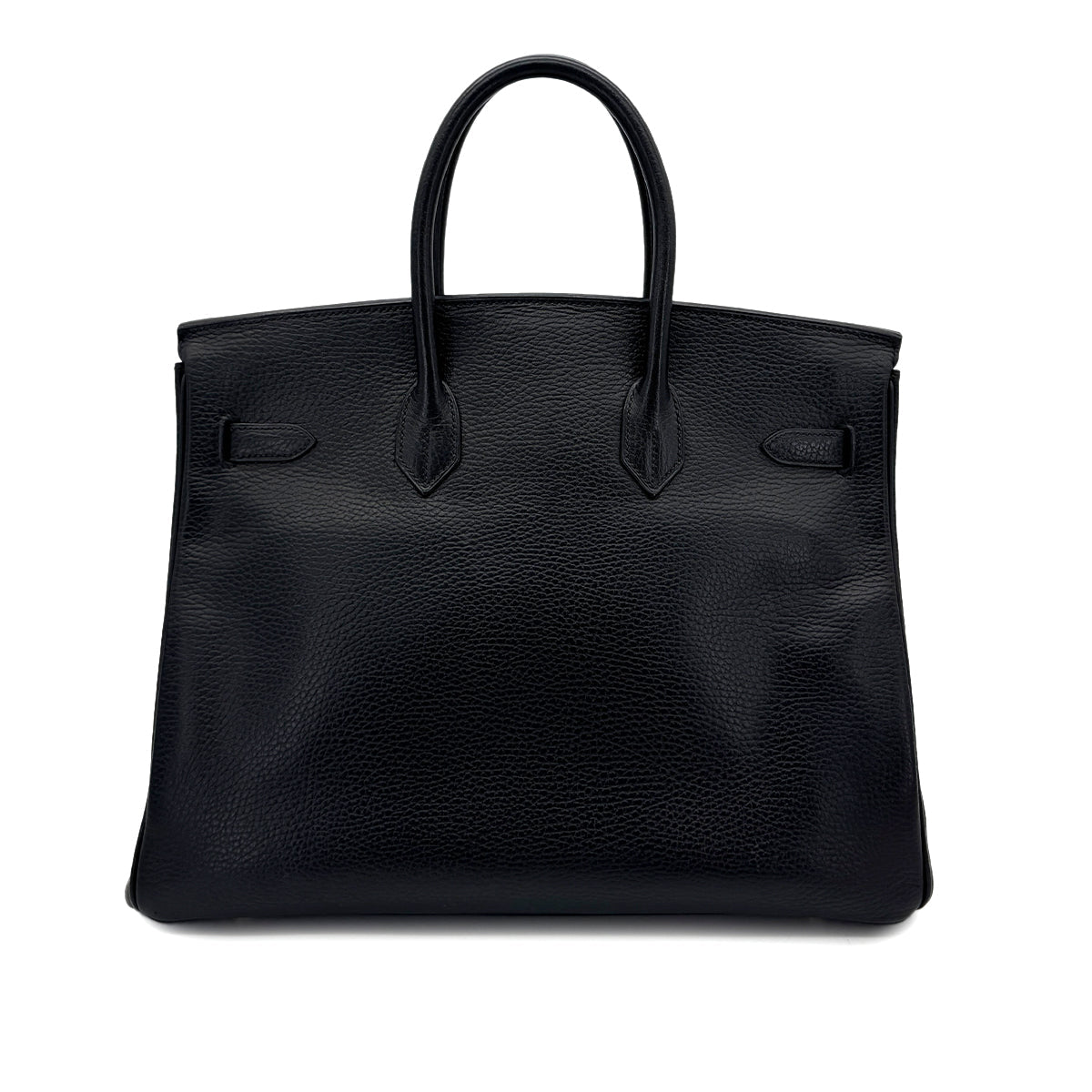 HERMES BIRKIN 35 BLACK ARDENNES HAND BAG □F GHW 90293511