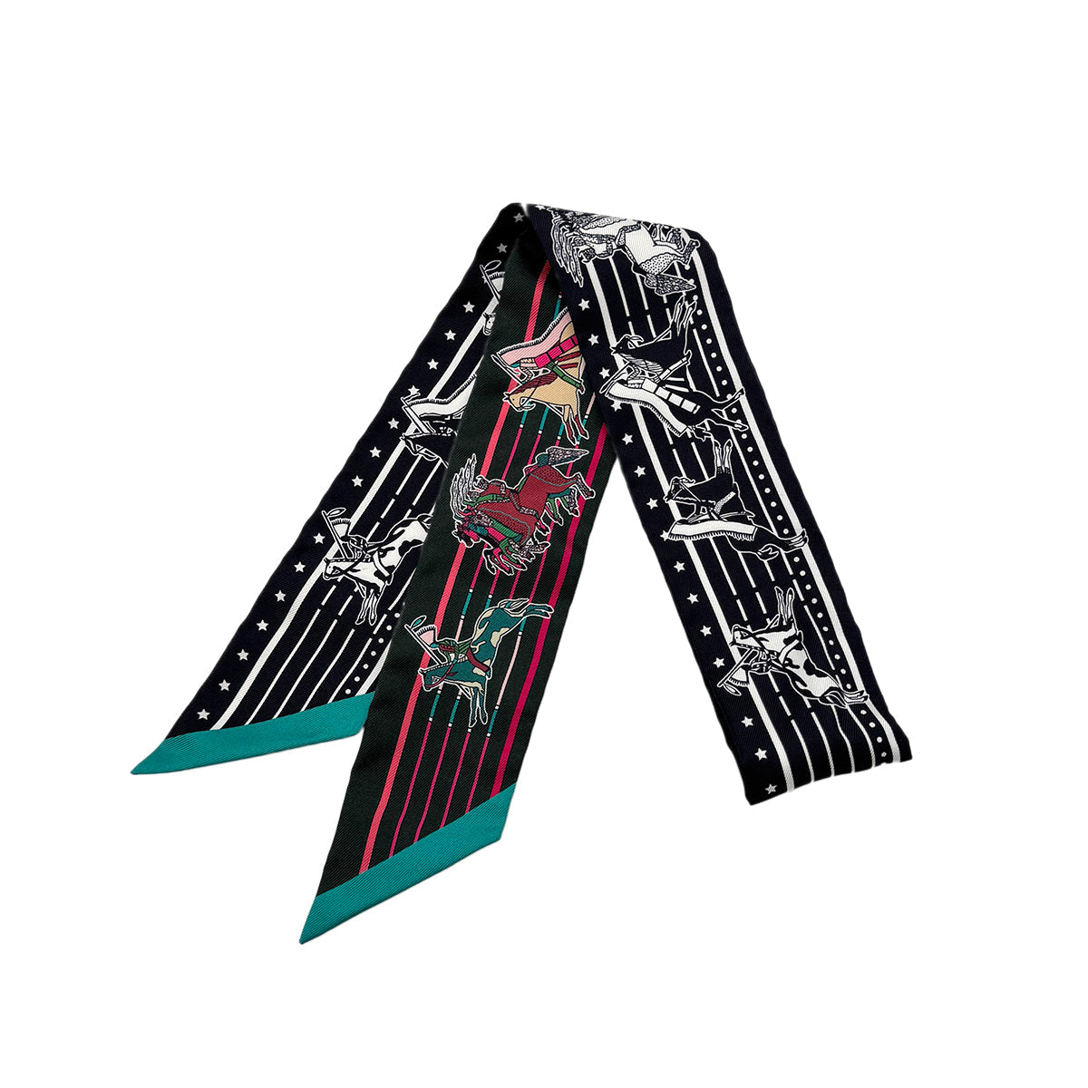 HERMES TWILLY PANI LA SHAR PAWNEE SCARF MULTICOLOR SILK 90294795