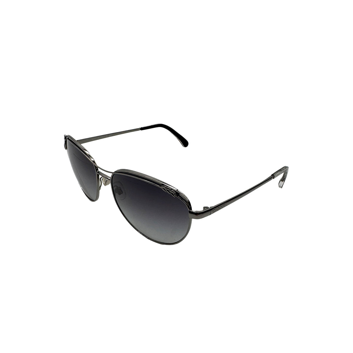 CHANEL SUNGLASSES COCOMARK TEARDROP BLACK EYEWEAR 90295008