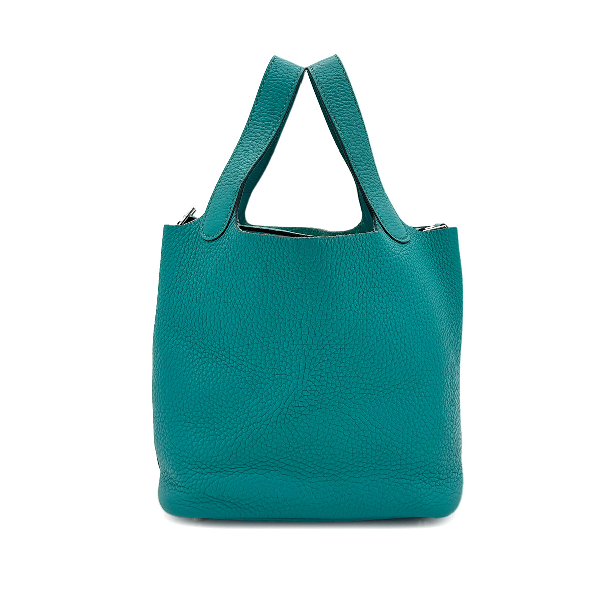 HERMES PICOTIN LOCK PM BLUE PAON TAURILLON CLEMENCE HAND BAG X SHW 90295829