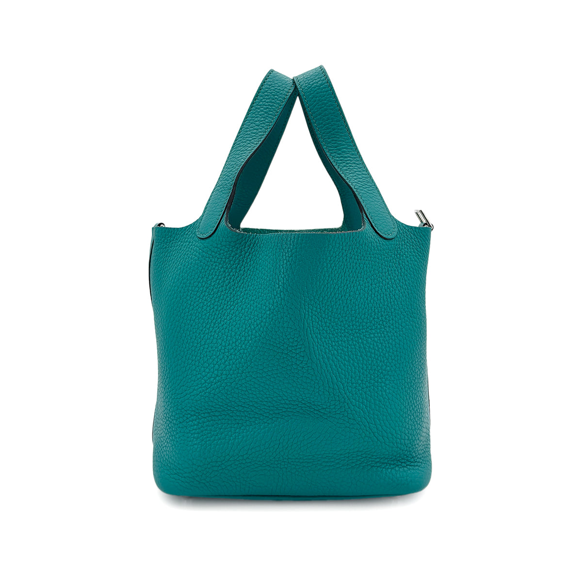 HERMES PICOTIN LOCK PM BLUE PAON TAURILLON CLEMENCE HAND BAG X SHW 90295829