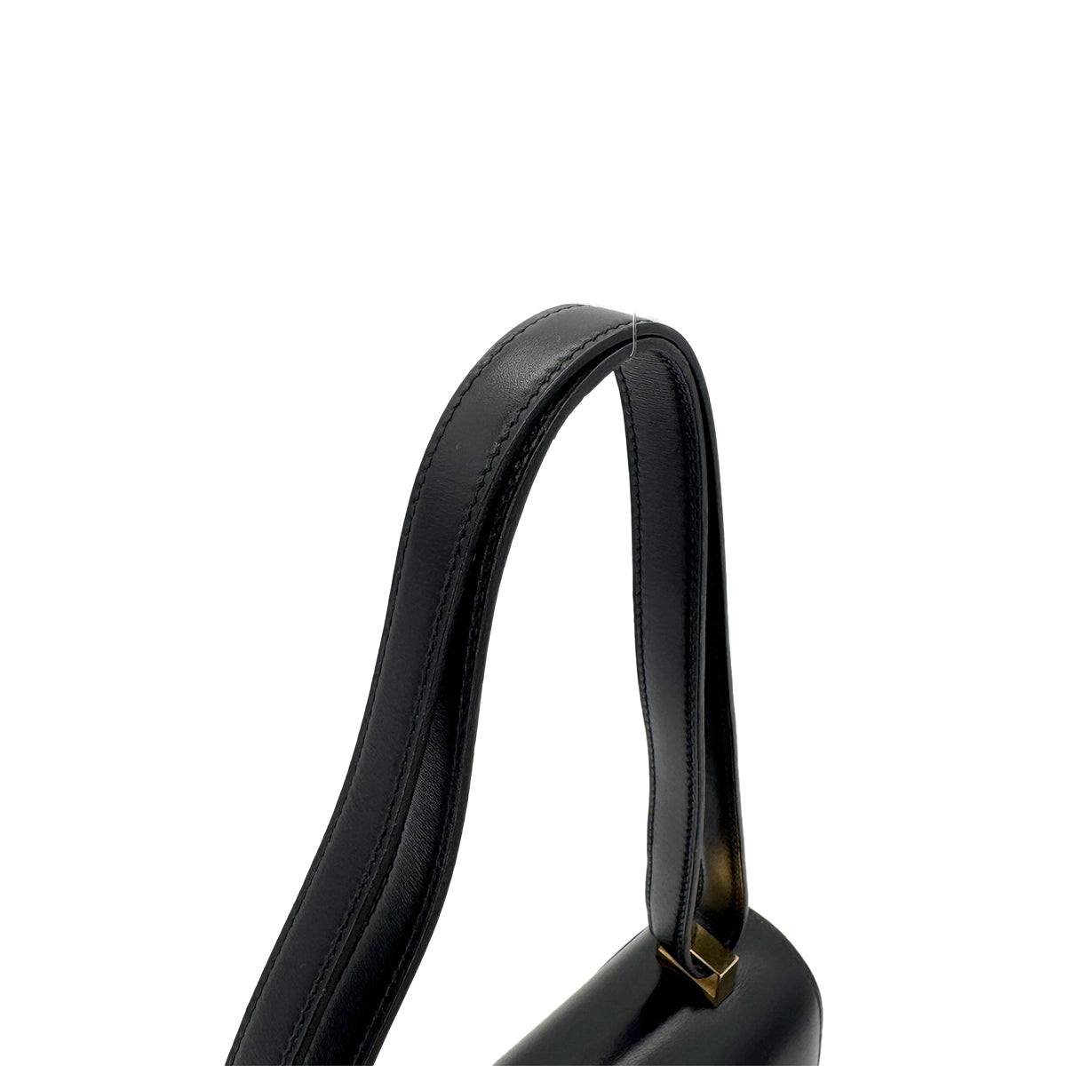 HERMES CONSTANCE 23 BLACK BOXCALF SHOULDER BAG 〇U GHW 90296452