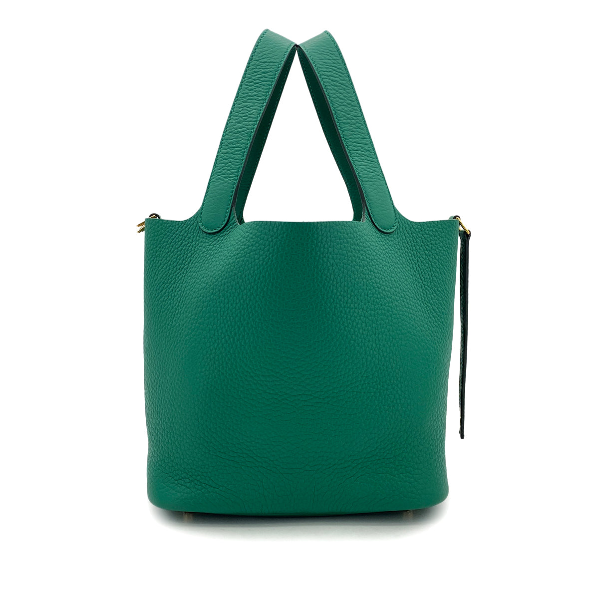 HERMES PICOTIN LOCK MM VERT VERTIGO TAURILLON CLEMENCE HAND BAG W GHW 90296681