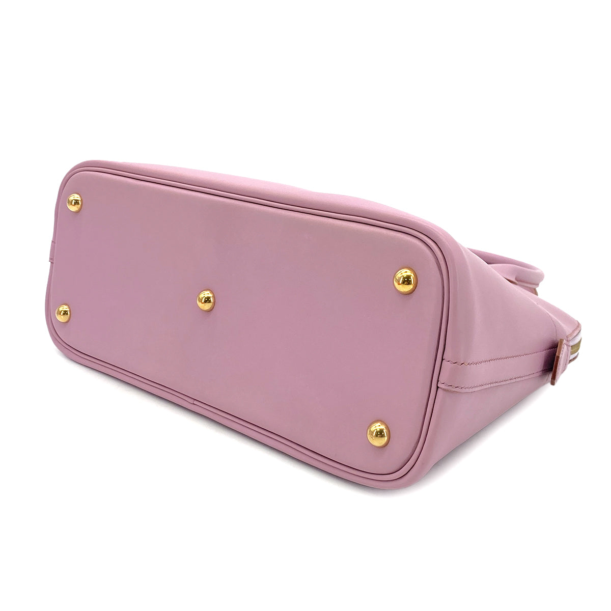 HERMES BOLIDE 31 MAUVE VEAU TADELAKT HAND SHOULDER BAG □E GHW 90297256